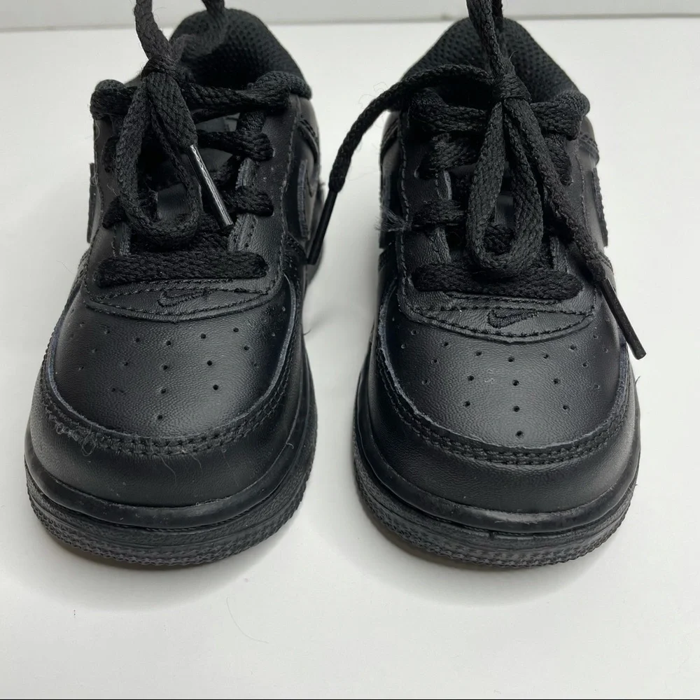 Nike Air Force 1 Black/Black Basketball Shoes 314194-009